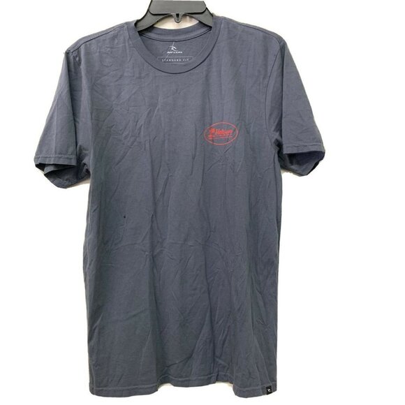 Rip Curl Mens Gray T-Shirt Short Sleeve Standard Fit Cotton Tee - Picture 1 of 4